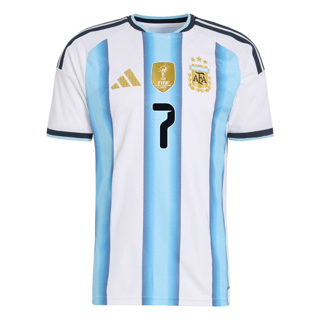 DE PAUL #7 Argentine Domicile Maillot 2026 Blue&White Joueur