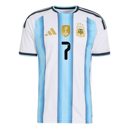 DE PAUL #7 Argentine Domicile Maillot 2026 Blue&White Joueur