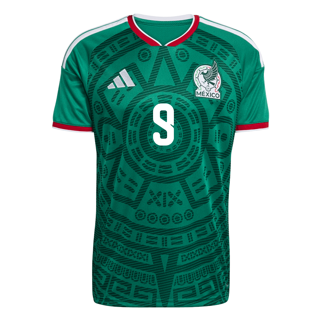Raúl #9 Mexique Domicile Maillot 2026 Vert - Super