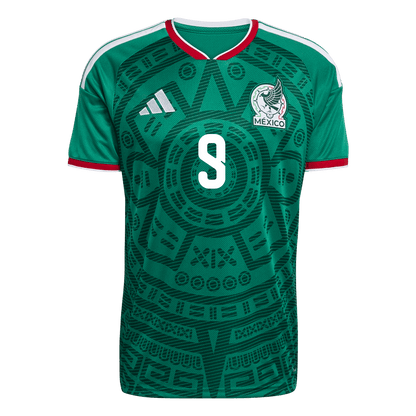 Raúl #9 Mexique Domicile Maillot 2026 Vert - Super
