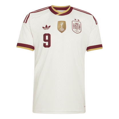 GAVI #9 Espagne Extérieur Maillot 2026 Blanc