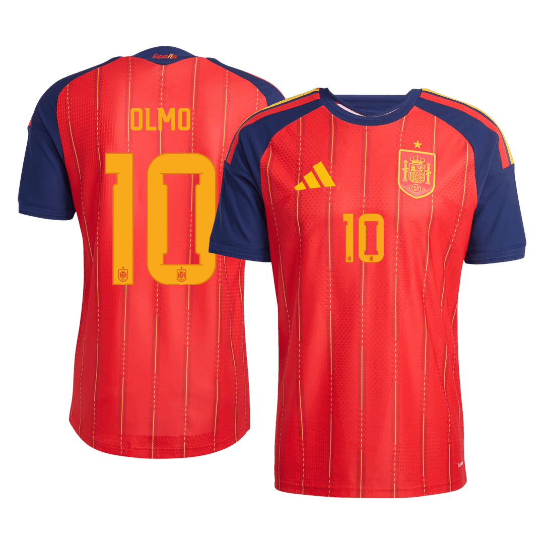 OLMO #10 Espagne Domicile Maillot 2026 Rouge Joueur