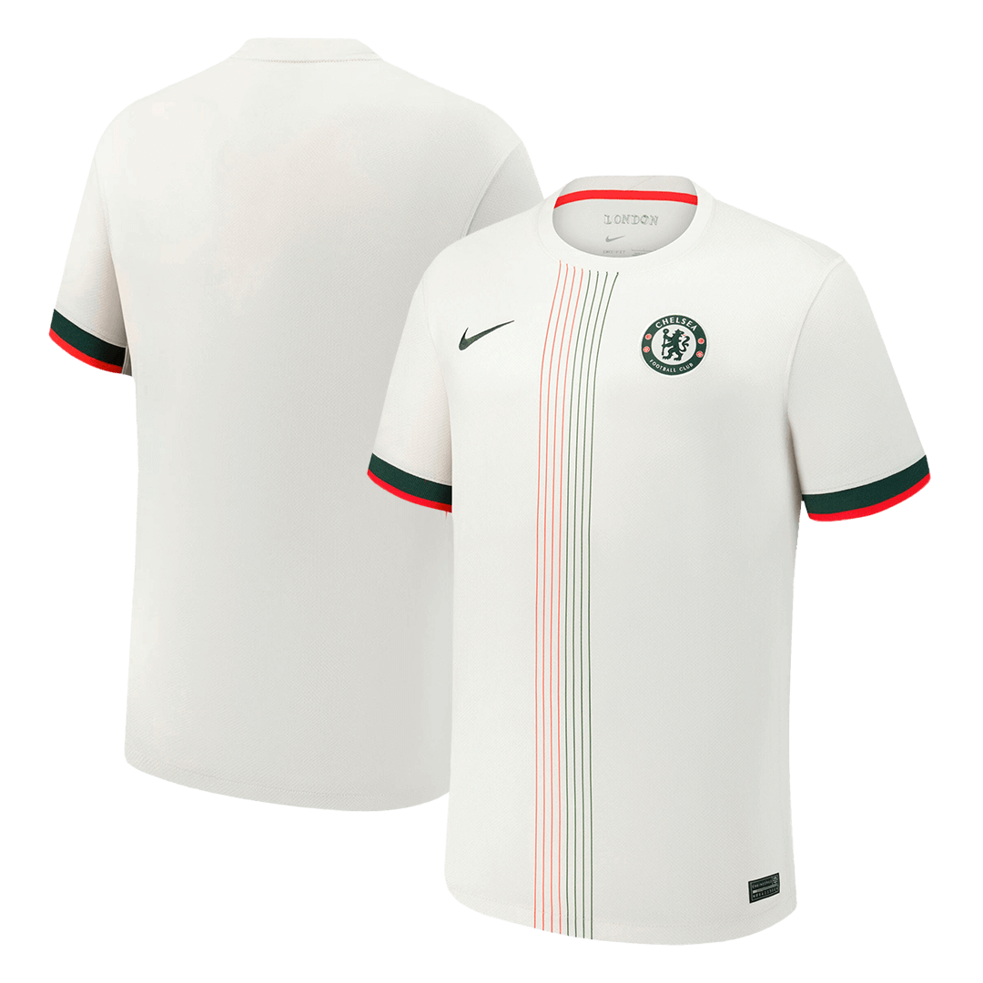 Chelsea Extérieur Maillot 2025/26 Blanc Grande Taille