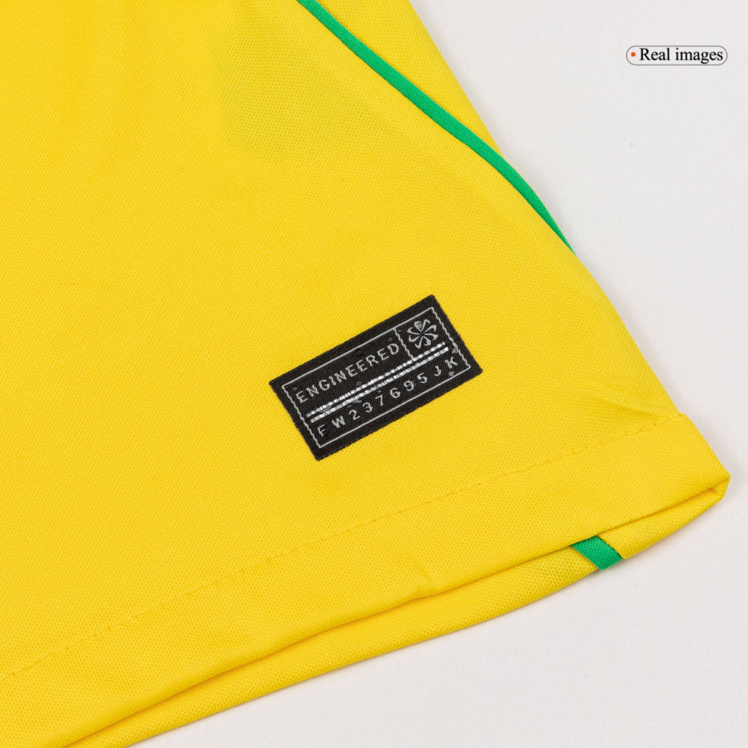 Brésil Domicile Maillot Kit 2026 Jaune