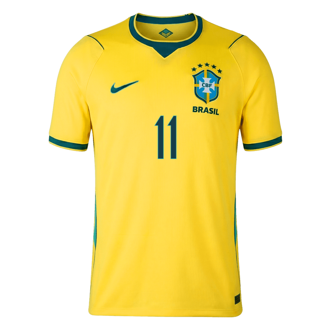 RAPHINHA #11 Brésil Domicile Maillot 2026 Jaune