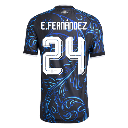 E. FERNÁNDEZ #24 Argentine Extérieur Maillot 2026 Noir Joueur