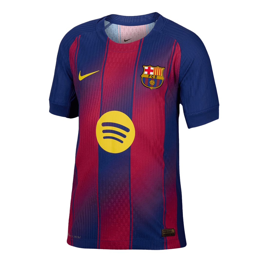 Barcelone Domicile Maillot 2025/26 Rouge&Bleu Joueur