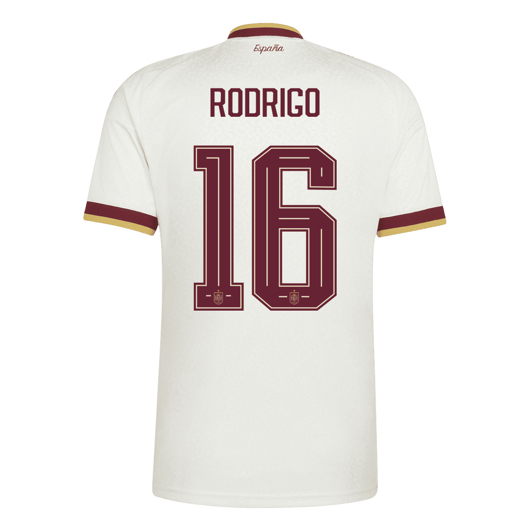 RODRIGO #16 Espagne Extérieur Maillot 2026 Blanc