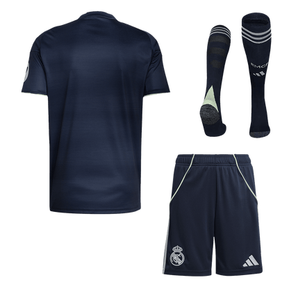 Men Real Madrid Extérieur Maillot Kit 2025/26 Bleu marine - Super