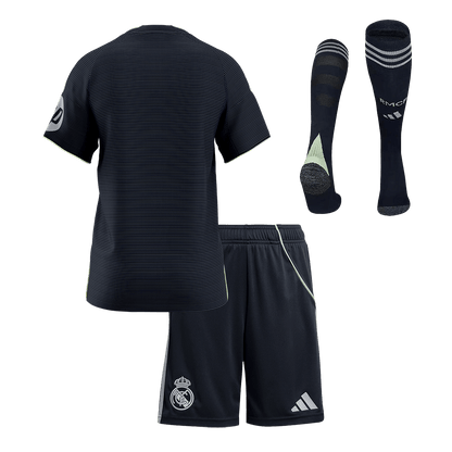 Kids Real Madrid Extérieur Maillot Kit 2025/26 Bleu marine - Super