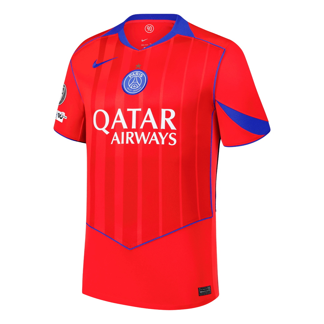 Les Parisiens Third Maillot 2025/26 Rouge Grande Taille