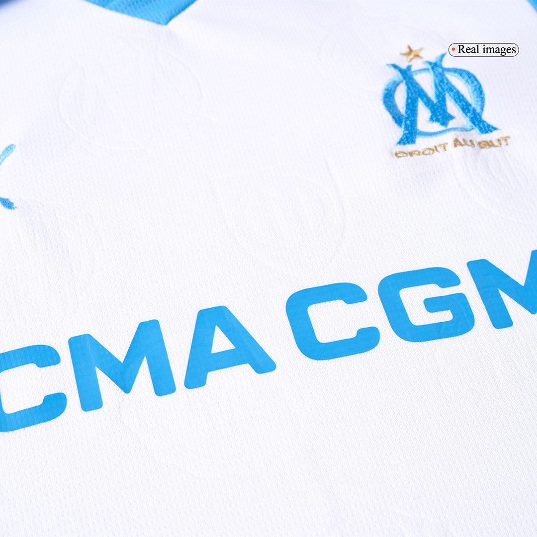 Olympique de Marseille Domicile Maillot Kit 2025/26 Enfant Blanc