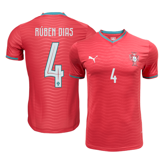 RÚBEN DIAS #4 Portugal Domicile Maillot 2026 Rouge Joueur