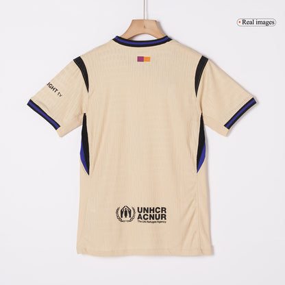 Barcelone Extérieur Maillot 2025/26 Jaune Joueur