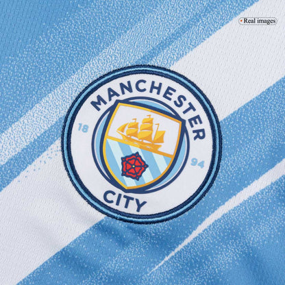 Men Manchester City Domicile Maillot Kit 2025/26 Bleu - Super