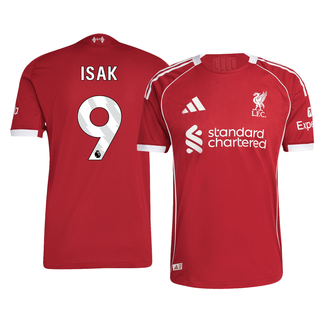 ISAK #9 Liverpool Domicile Maillot 2025/26 Rouge Joueur