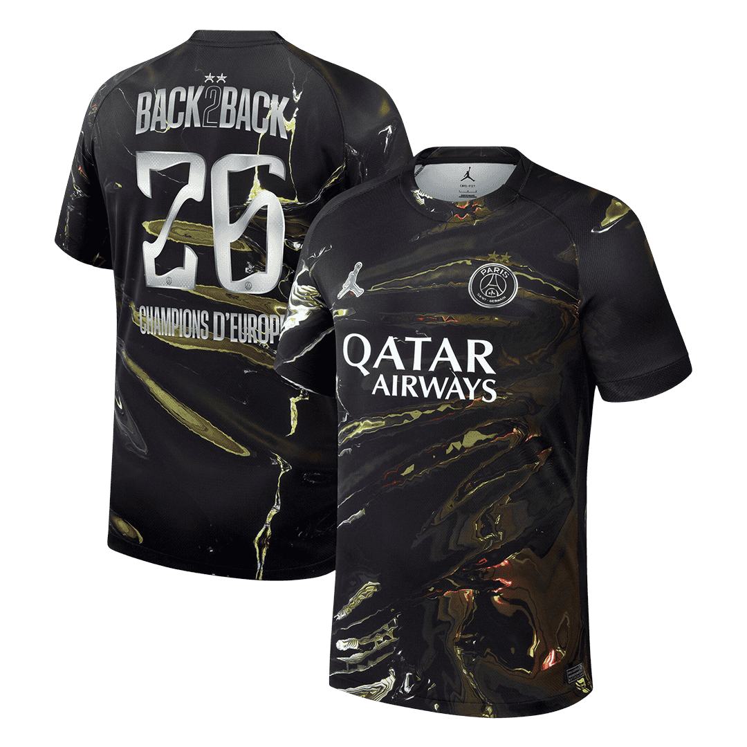 Champions of Europe #26 Les Parisiens Maillot 2025/26 Noir - CHAMPIONS OF EUROPE