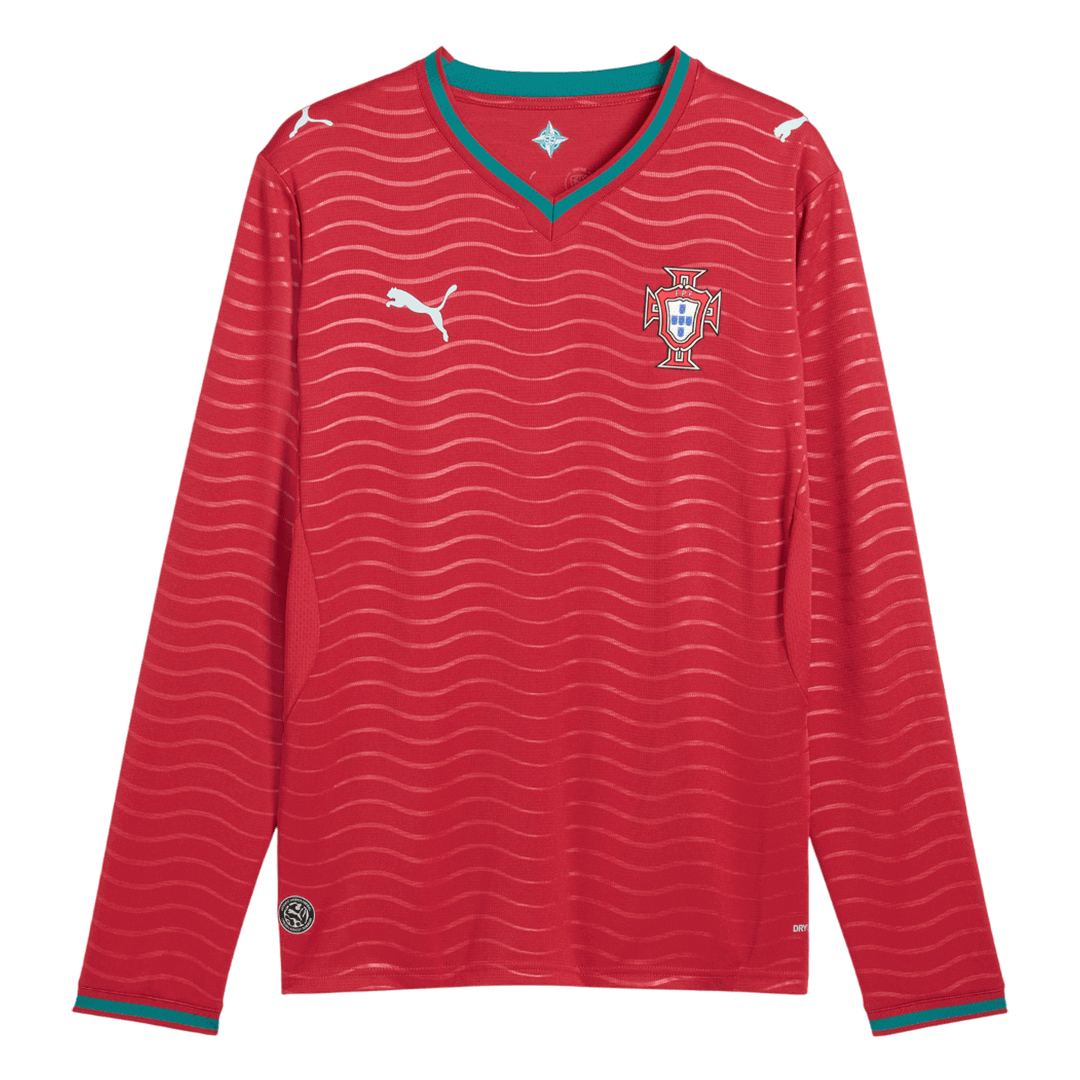 Portugal Domicile Maillot Manches Longues 2026 Rouge