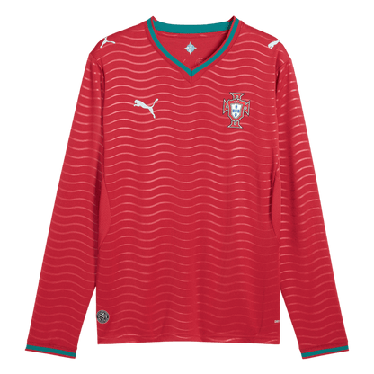 Portugal Domicile Maillot Manches Longues 2026 Rouge