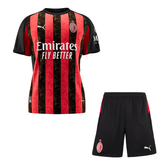 Men AC Milan Domicile Maillot Kit 2025/26 Rouge&Noir - Super