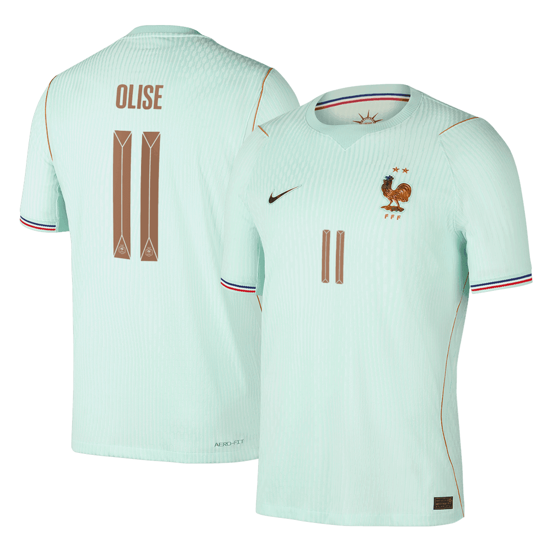 OLISE #11 France Extérieur Maillot 2026 Vert Joueur