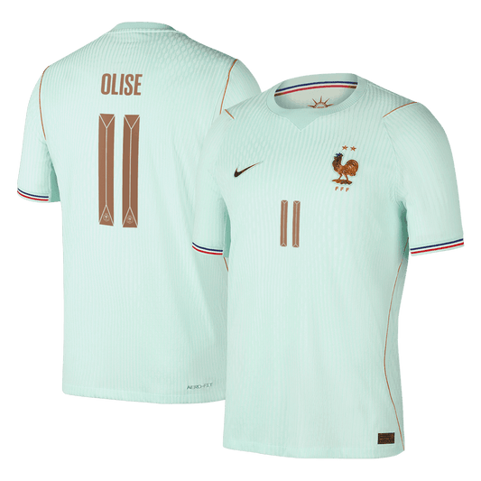 OLISE #11 France Extérieur Maillot 2026 Vert Joueur