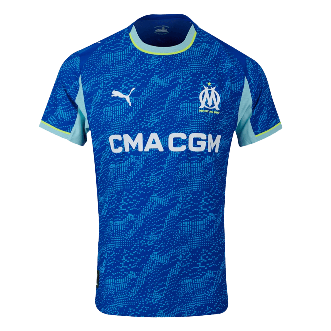 Olympique de Marseille Third Maillot 2025/26 Bleu Joueur Grande Taille