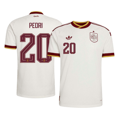 PEDRI #20 Espagne Extérieur Maillot 2026 Blanc Joueur
