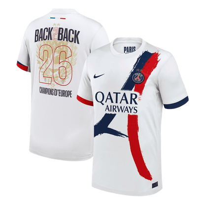 Champions of Europe #26 Les Parisiens Extérieur Maillot 2024/26 Blanc - CHAMPIONS OF EUROPE