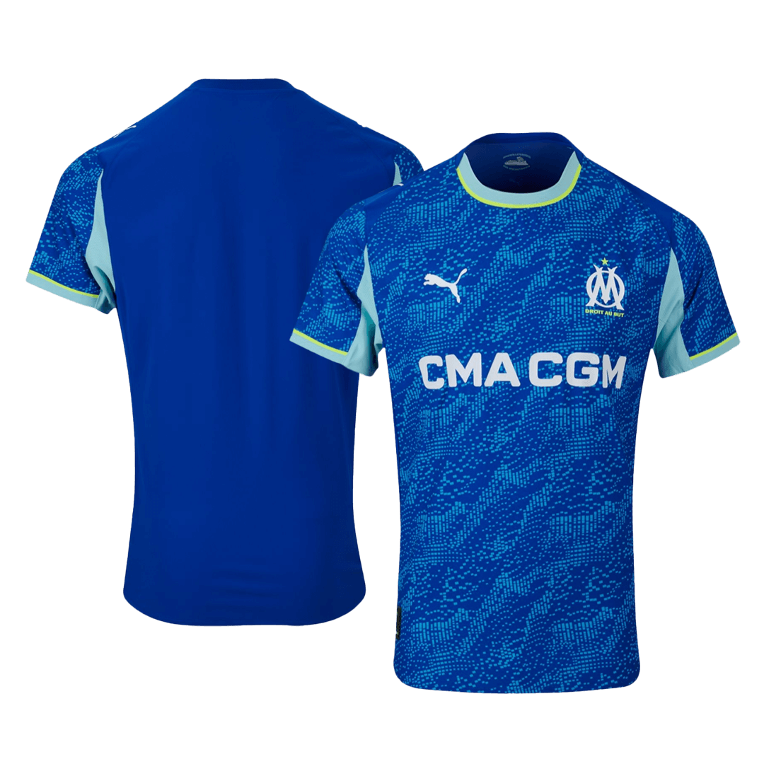 Olympique de Marseille Third Maillot 2025/26 Bleu Joueur Grande Taille