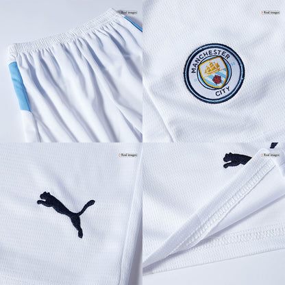 Manchester City Domicile Maillot Kit 2025/26 Enfant Bleu