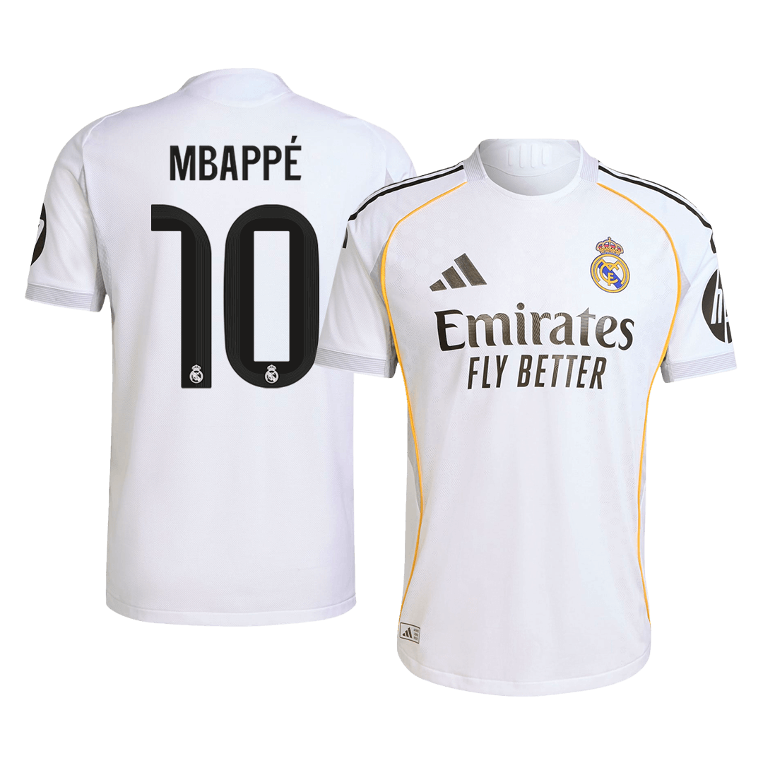 MBAPPÉ #10 Real Madrid Domicile Maillot 2025/26 Blanc - Super