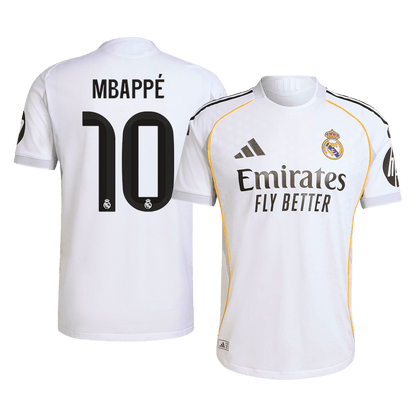 MBAPPÉ #10 Real Madrid Domicile Maillot 2025/26 Blanc - Super